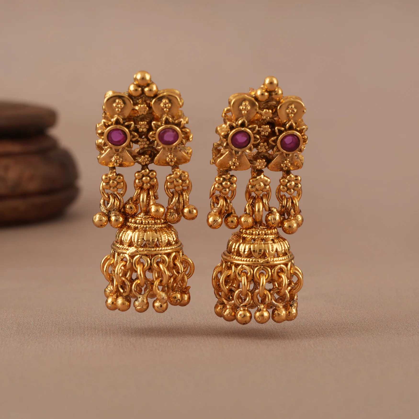 Amazing high gold stone necklace set - Image 4
