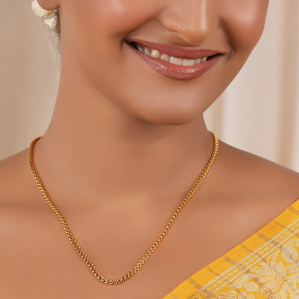 Antique gold plated cable chain - Image 2